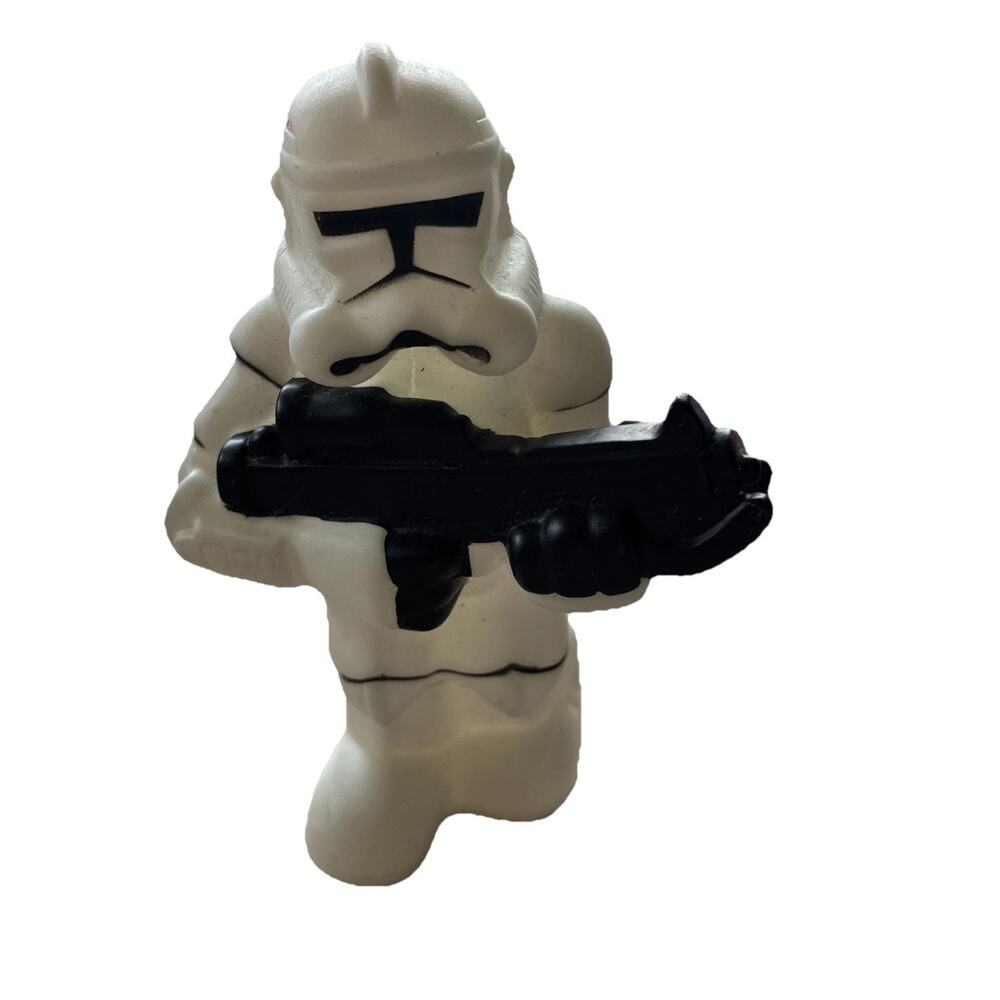 Disney Star Wars 2008 Squeaky Rubber Bath Toy Figure: Stormtrooper HOM5047